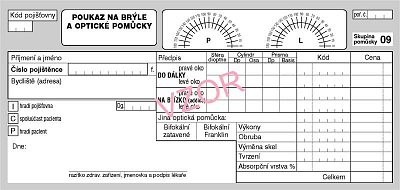 Poukaz na brýle a optické pomůcky