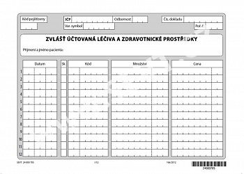 Zvlášť účtovaná léčiva a prostředky zdravotnické techniky
