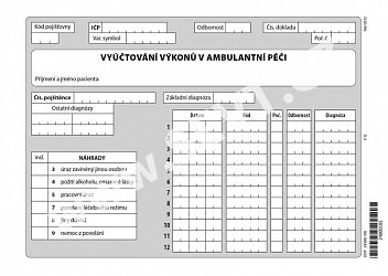 Vyúčtování výkonů v ambulantní péči