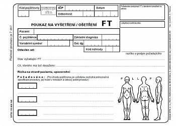 Poukaz na vyšetření/ošetření FT